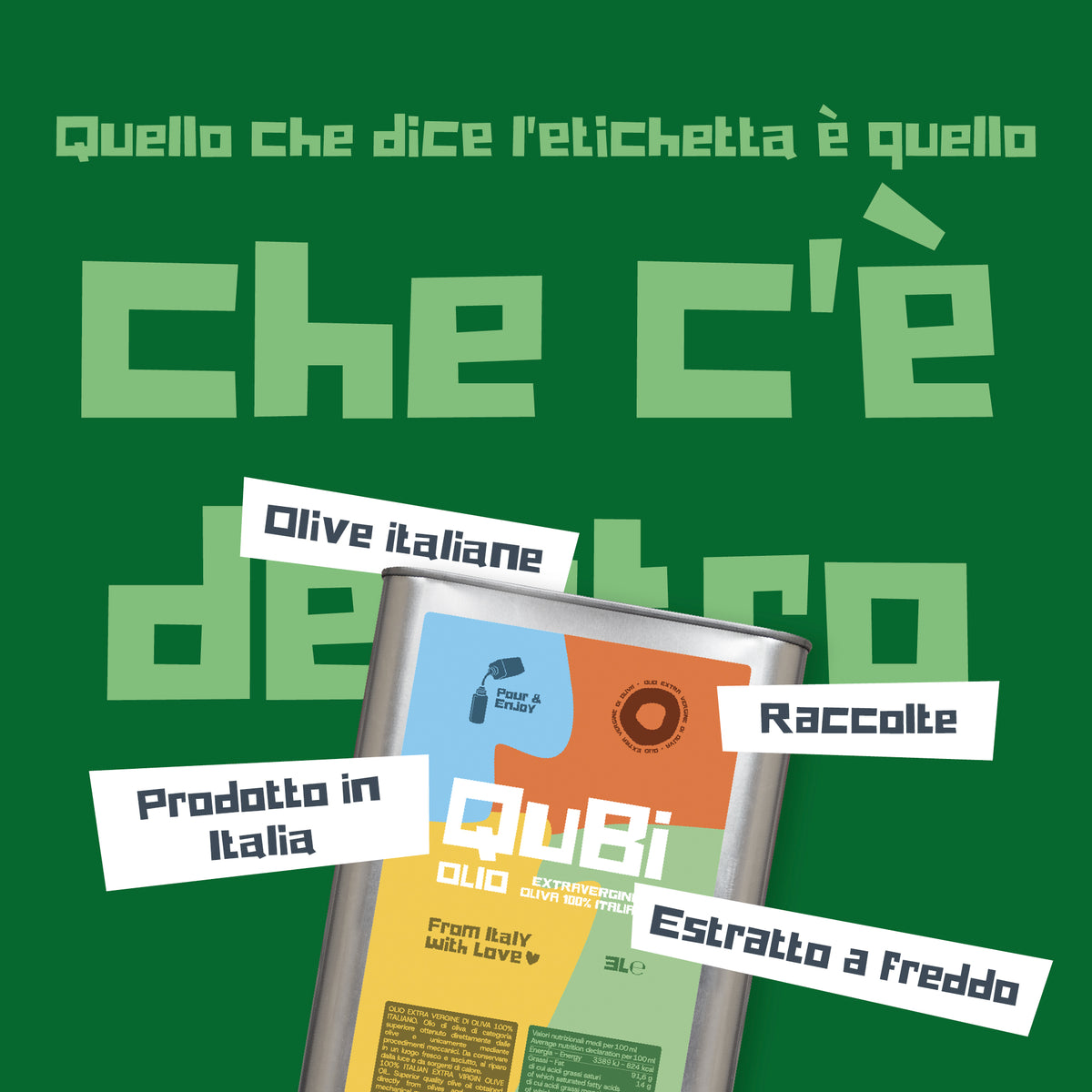 QuBi Horeca Box con 3 Latte da 3 L per la Ricarica