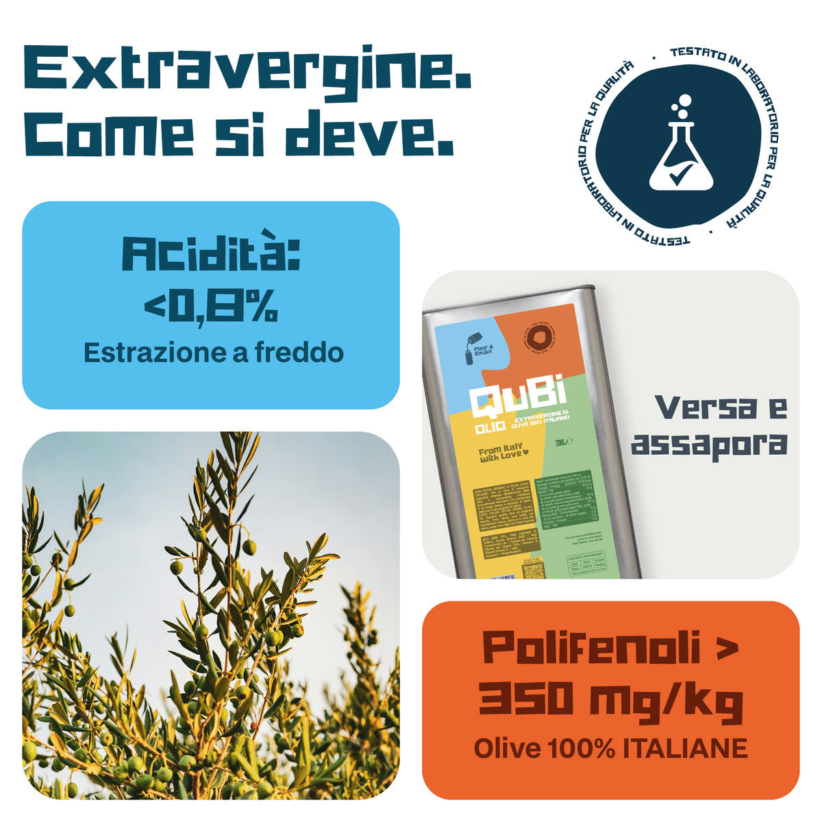 QuBi Horeca Box con 3 Latte da 3 L per la Ricarica