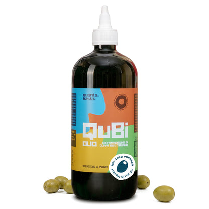 QuBi Olio Extravergine di Oliva 100% Italiano in Squeeze da 500 ml