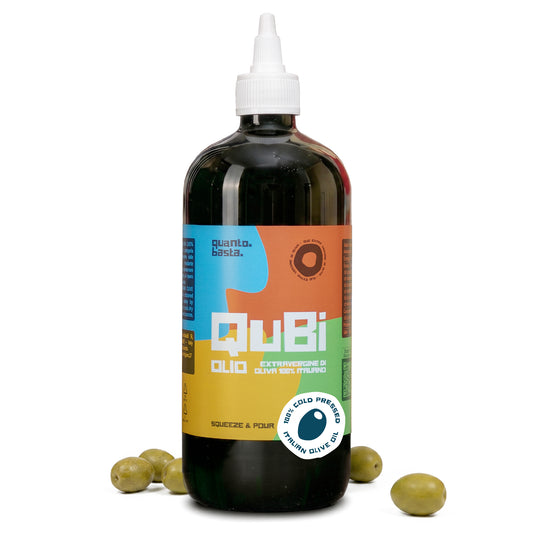 QuBi Olio Extravergine di Oliva 100% Italiano in Squeeze da 500 ml