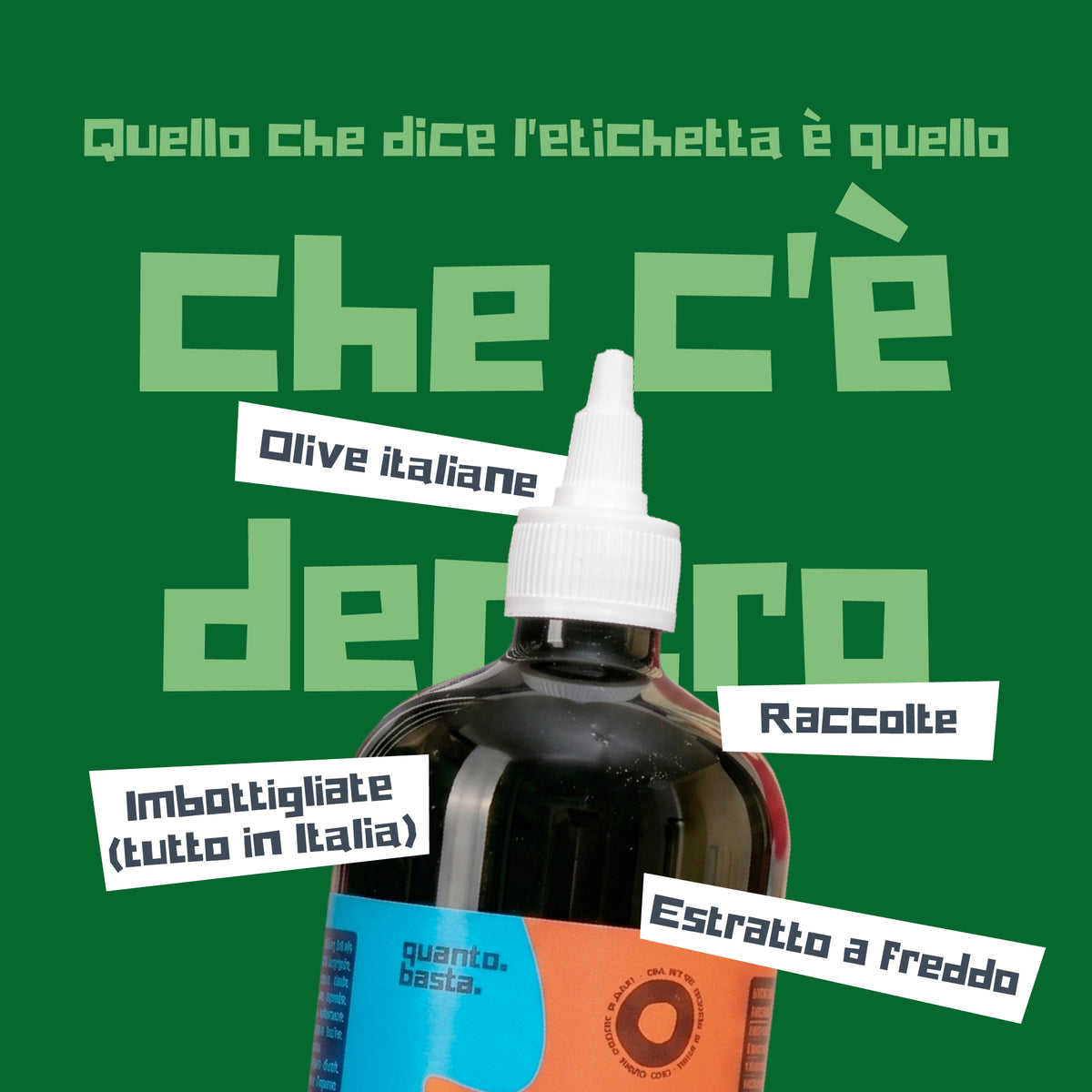 QuBi Kit Ricarica con Squeeze da 500 ml e Latta da 3 L