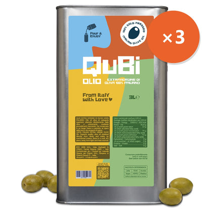 Box Horeca: 3 latte di ricarica QuBi da 3 litri