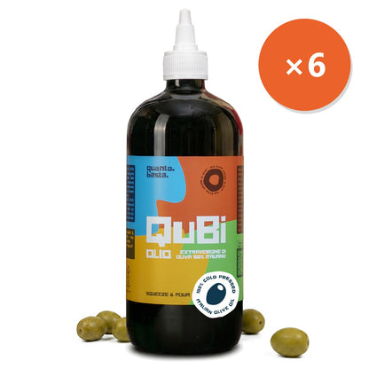 Box Horeca: 6 bottiglie squeeze QuBi Olio EVO 500ml